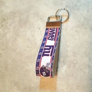 NY Giants key fob wristlet
